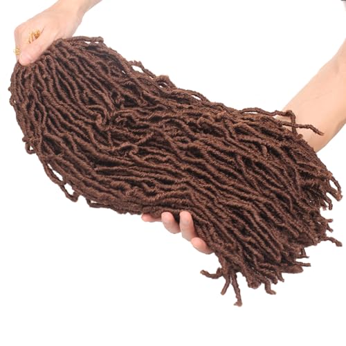 18 Inch Curly Wavy Faux Locs Crochet Hair - 7 Packs (30#)