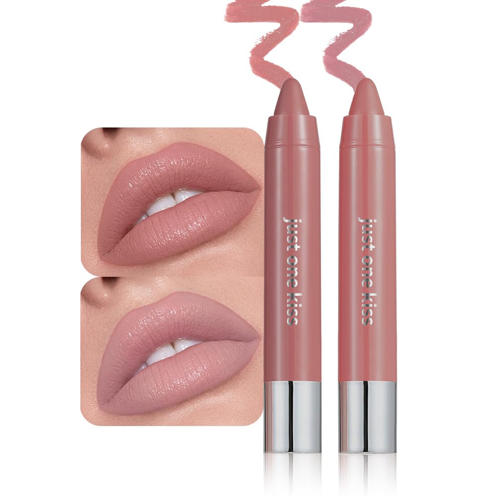 Neutral Nude Hydrating Cream Lipstick - Moisturizing Lip Crayon for Women | Smooth Application, Ombre Shades, 01#