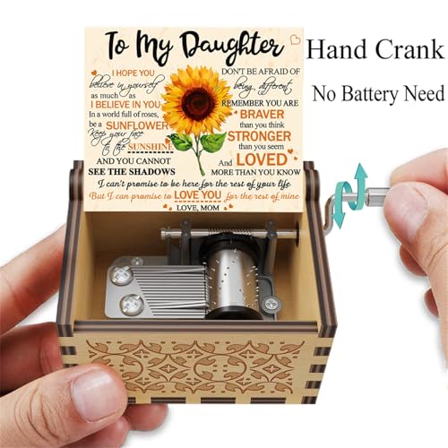 Wooden Music Box - You Are My Sunshine Gift for Daughter