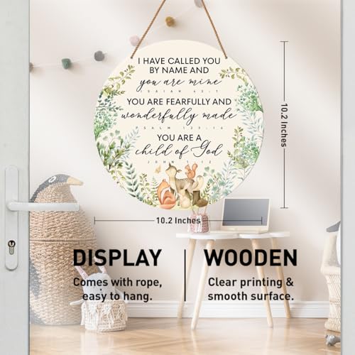 Christian Nursery Wall Decor - Rustic Baby Room Sign