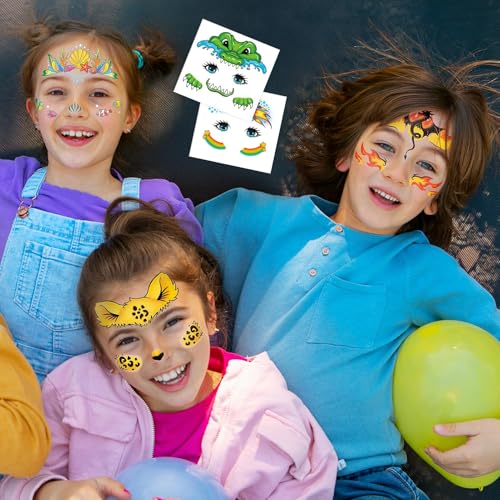 24 Small Face Tattoos for Kids - Adorable Party Supplies