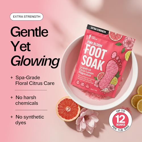 Pink Himalayan Salt Foot Soak with Grapefruit & Geranium - 1lb
