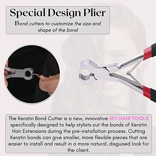 My Hair Tools Keratin Bond Cutter for Hair Extensions, Stainless Steel