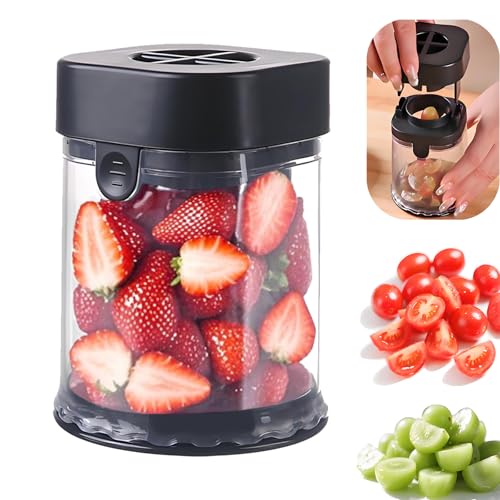 Kesttenn Grape Cutter for Toddlers - Fruit Slicer with 304 Stainless Steel Blades