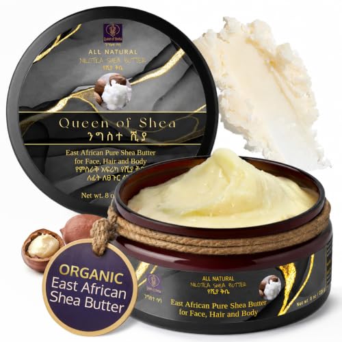 Queen of Shea East African Pure Shea Butter - 2 Ounce for Face, Hair & Body