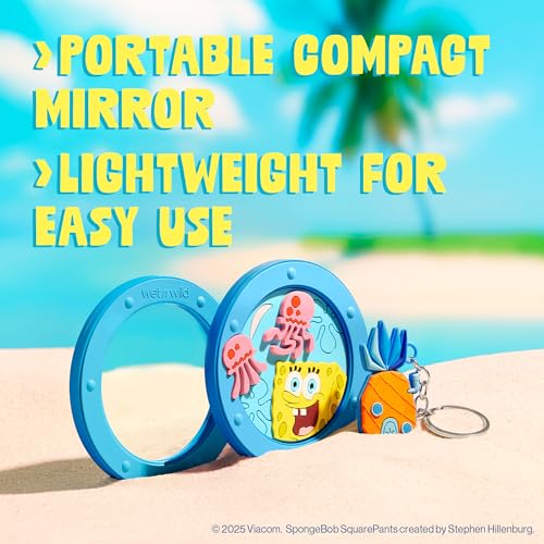 Always Looking Up SpongeBob Mirror & Keychain Set - Fun Acrylic Design