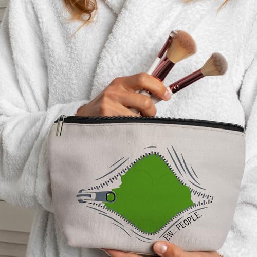 Green Monster Makeup Bag Christmas Gift for Women - Green Christmas Monster