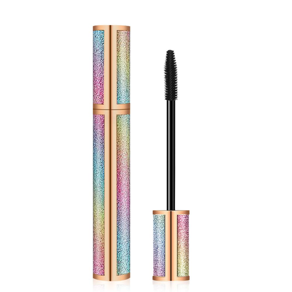 4D Silk Fiber Lash Mascara - Waterproof Black Volume & Length | Smudge-Proof, No Clumping, 2 Pack