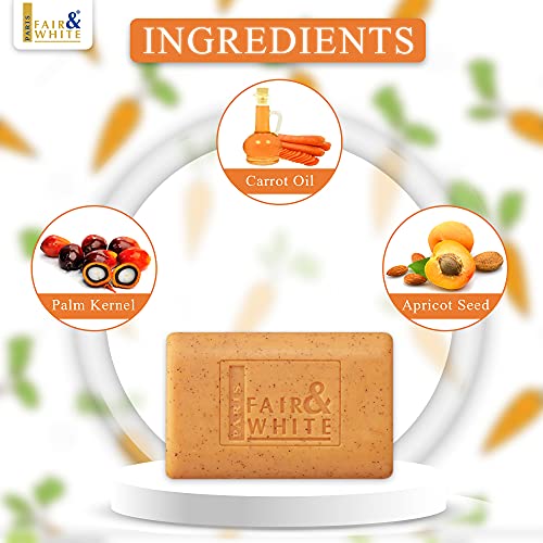 FAIR & WHITE Carrot Exfoliating Soap - Nourishing 200g