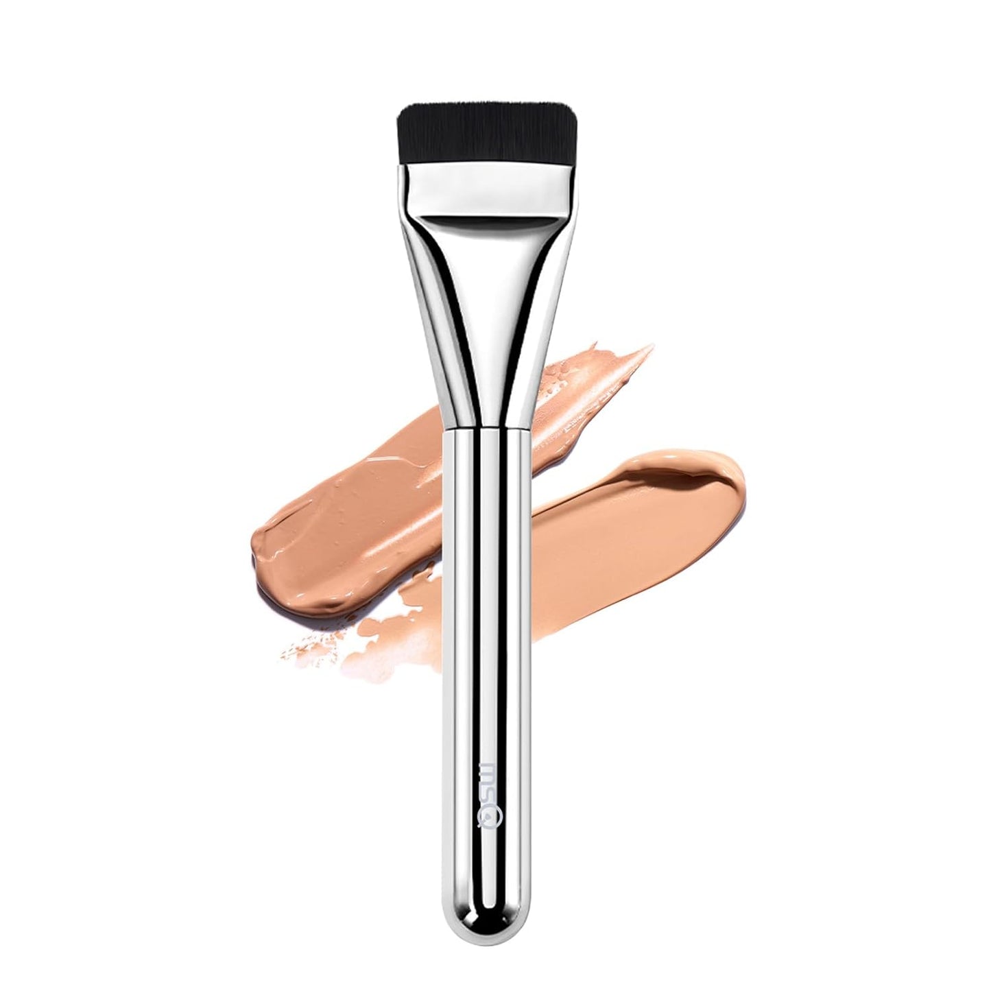 MSQ Foundation Brush - Angled Makeup Brush for Liquid Foundation & Cream Blending | Ultra Thin Design