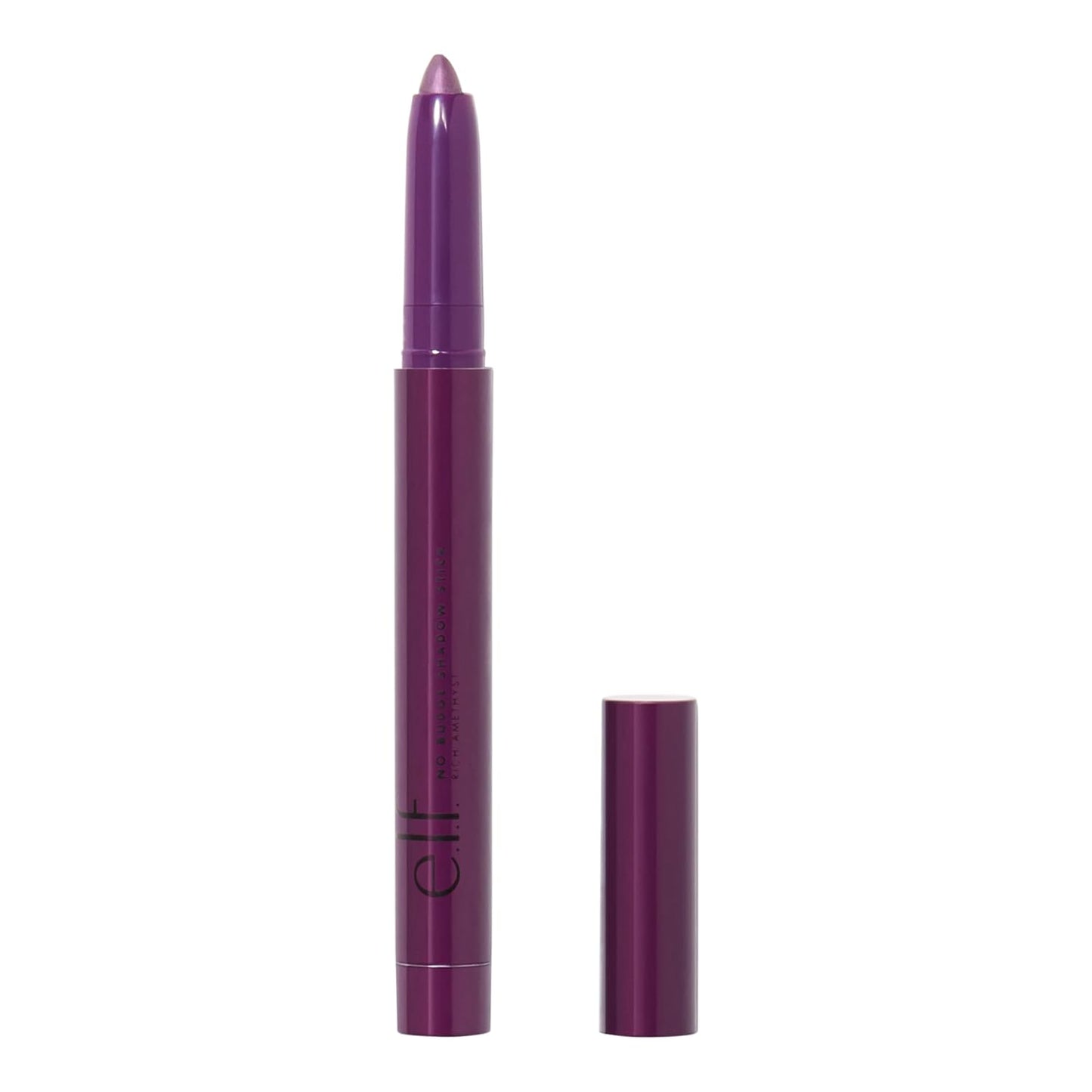 e.l.f. No Budge Shadow Stick - Long-Lasting Cream Eyeshadow in Rose Quartz | High-Pigment Metallic Finish, Vegan & Cruelty-Free