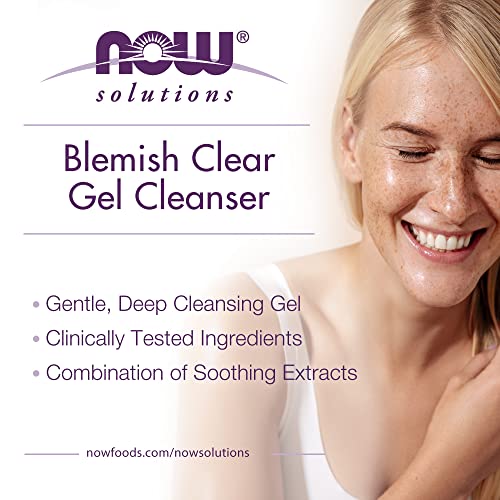 NOW Solutions Blemish Clear Gel Cleanser 4 fl oz for Oily & Acne-Prone Skin