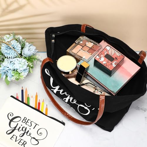 Sieral Gigi Gifts Set - Tote Bag & Makeup Bag for Grandma