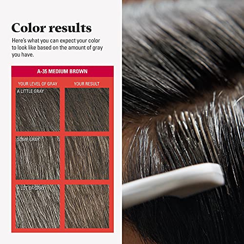 Just For Men Easy Comb-In Color, Medium Brown - No-Mix Hair Dye