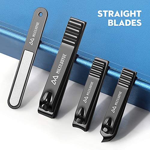 MILEILUOYUE Stainless Steel Nail Clipper Set - 4 Pieces