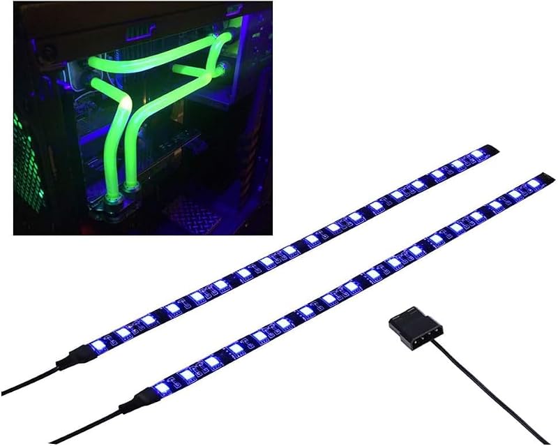 DS LED Purple UV Flexible Light Strip for PC Cases - Magnetic Design