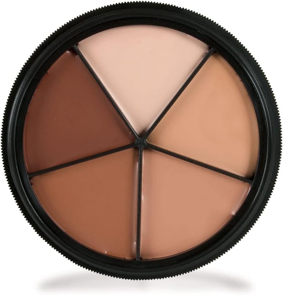 Mehron Makeup Tattoo Cover ProColoring - 5 Color Wheel Concealer for Tattoo Coverage | Made in the USA