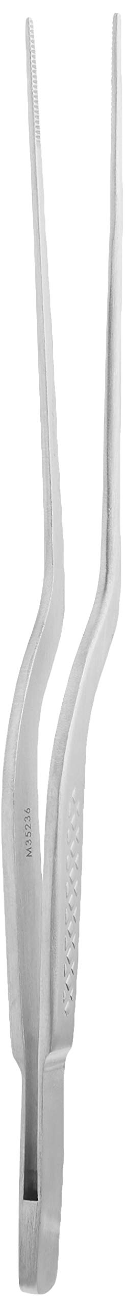 Mercer Culinary 18-8 Stainless Steel Precision Plus Chef Plating Tong, Offset, 6-1/2 Inch