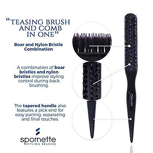 Spornette Little Wonder Teasing Brush and Triple Comb Set for Volume