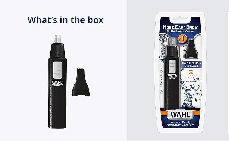 Wahl Ear, Nose, and Brow Wet/Dry Battery Trimmer - Professional Grooming
