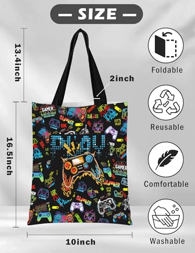 Animal Lover Canvas Tote Bag - Cute Reusable Shopping Bag