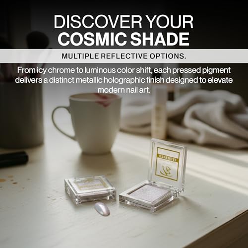 Bachik Cosmic Chrome Nail Powder - Ethereal Holographic Pigment