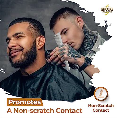 ENCORE THE BARBER Tapered Fading Combs - Heat & Chemical Resistant (3-Pack)