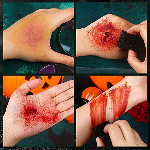 BOBISUKA Demonic Special Effects Makeup Kit 02 - 6 Colors, Fake Blood & Scar Wax