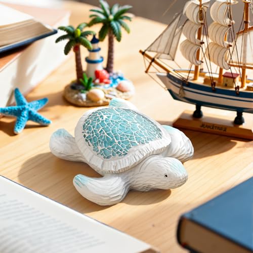 Handcrafted Sea Turtle Figurine - Ocean-Themed Home Decor