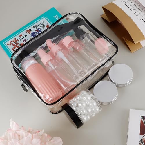 TSA Approved Travel Toiletry Bottles Kit - 25 Pack Leak Proof Set