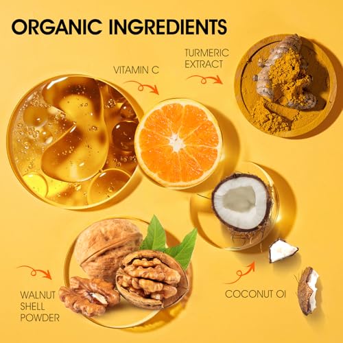 VOERUY Turmeric Exfoliating Body Scrub with Coconut Oil & Vitamin C - 11.28oz