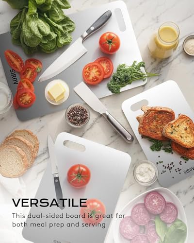 Sirov Titanium Cutting Board - 100% Pure, Non-Toxic, Dishwasher Safe (16" x 10")