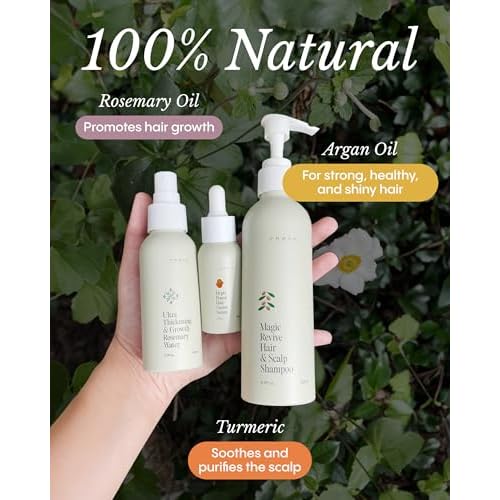 Fr©ªya Organics The Complete System For Mature Hair & Scalp | Scalp Balance and Fuller Looking Hair | Rosemary Pumpkin Seed Turmeric Calendula | Botanical Formula | 60 Day Supply