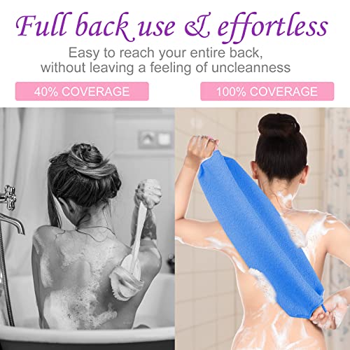 Lounsweer 7-Piece Exfoliating Back Scrubber Set with Handles