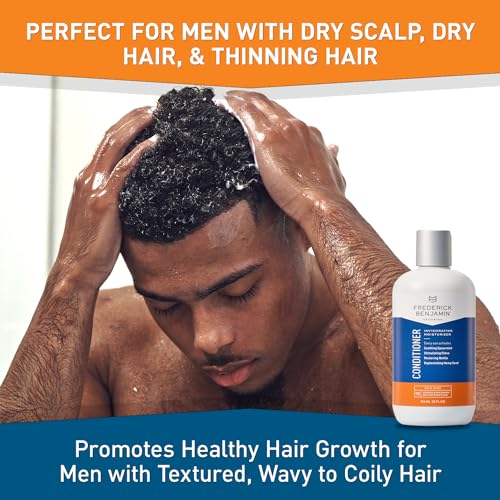 Frederick Benjamin Invigorating Mint Conditioner for Men - Paraben & Sulfate Free, Moisturizing, Dandruff Control, 12oz