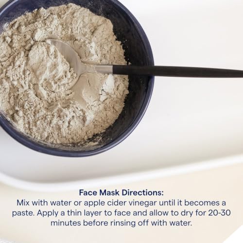 Trace Minerals Bentonite Clay Face Mask Powder, 16 oz Pore Cleanser