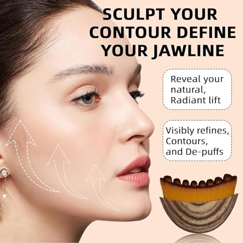 RAXSEG Lymphatic Contour Face Brush for Sculpting & Skin Detox