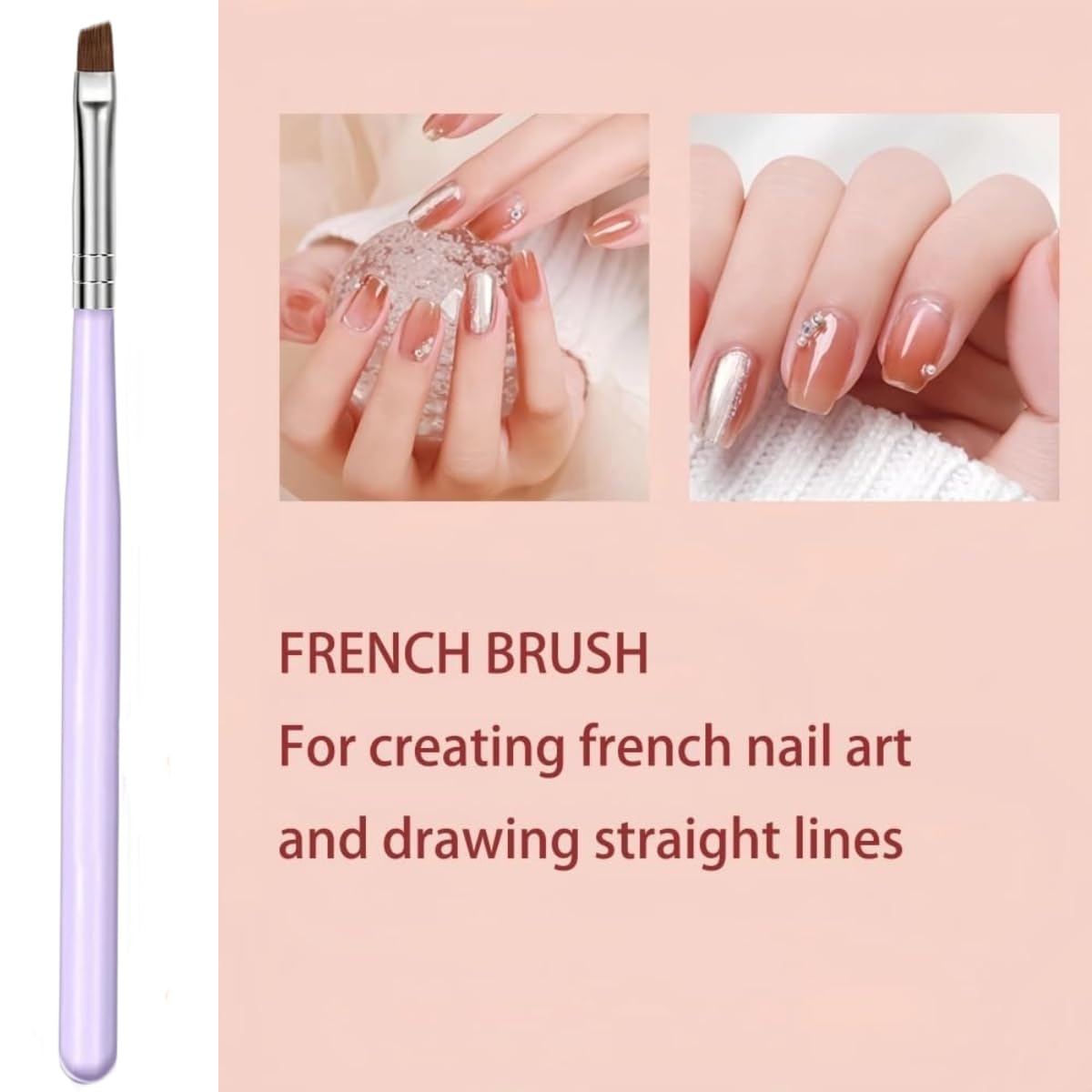 Faiteary Nail Brush Set with Nail Art Polish Brushes Builder Gel Brush