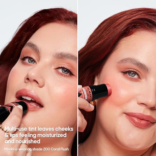 Almay Color & Care Tint Stick - Multi-Use Lip & Cheek Moisturizer, 400 Nude Flush