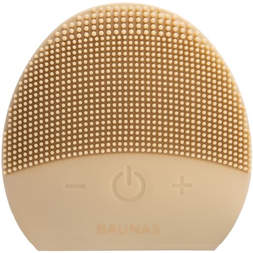Baunas Sand Waterproof Silicone Facial Cleansing Brush with Sonic Vibrations