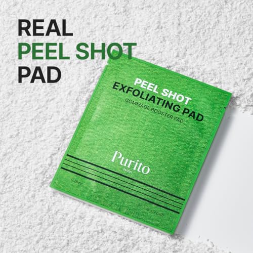 PURITO Peel Shot Exfoliating Pads for Sensitive Skin - 8 Pack