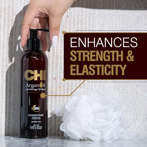 CHI Argan Oil Conditioner 11.5 Oz - Strengthens & Moisturizes Hair