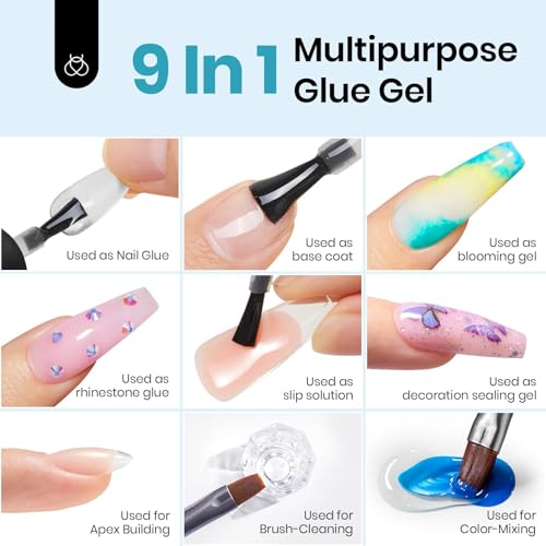 Beetles 15ml HEMA-Free Nail Glue Gel for Acrylic Tips & Extensions
