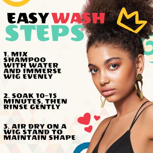 AllDay Locks Synthetic Wig Shampoo with Conditioner & Detangler - 8 Oz