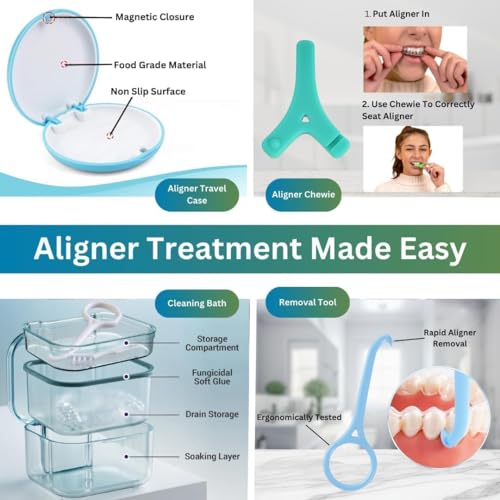 Retainer Fresh Cleaning Kit & Tablets - 36 Count + Aligner Starter Kit