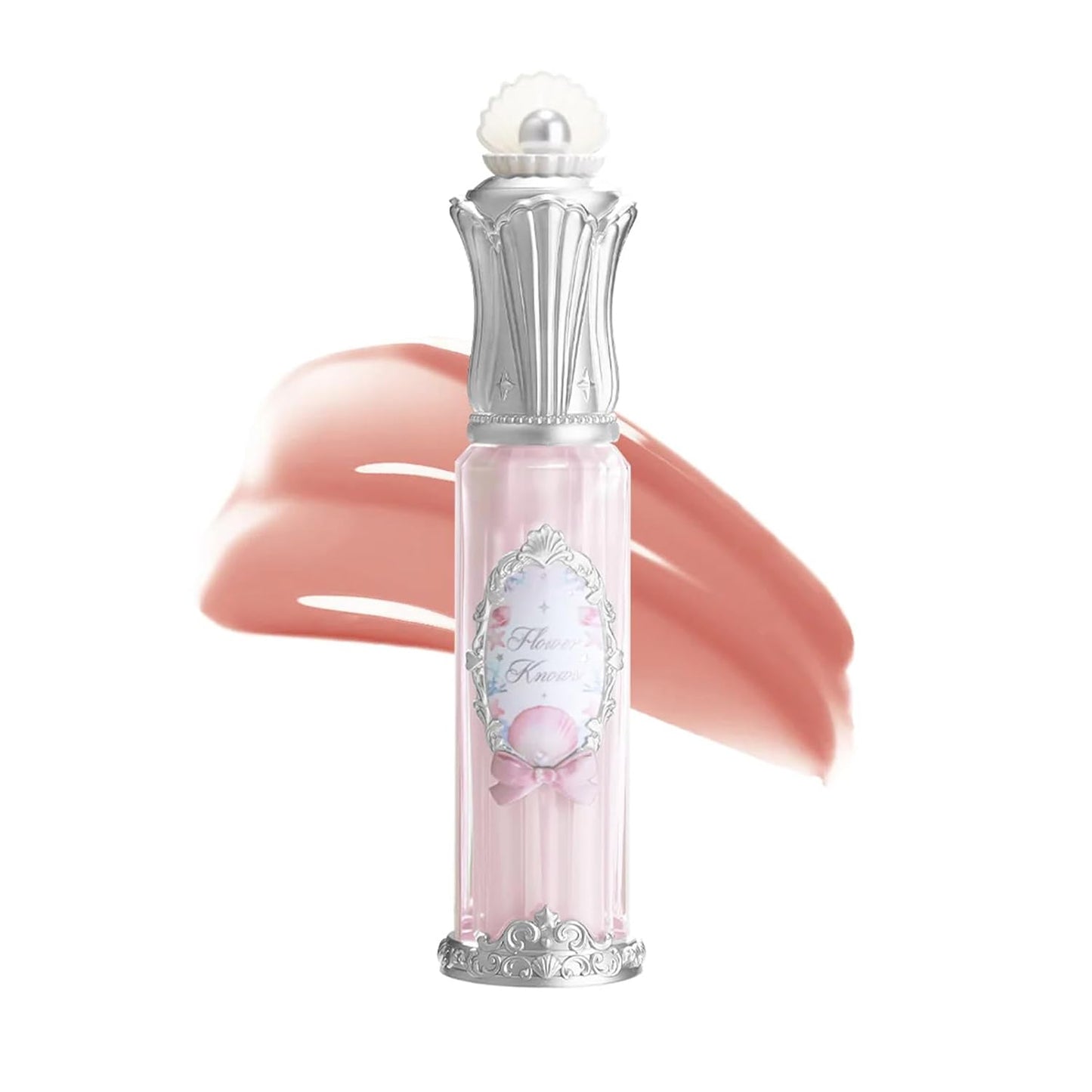Nourishing Lip Glaze - Shimmery Clear Lip Gloss with Hyaluronic Acid | Moisturizing Plumping Oil, 0.16 Fl Oz (P06 Lunar Jelly)