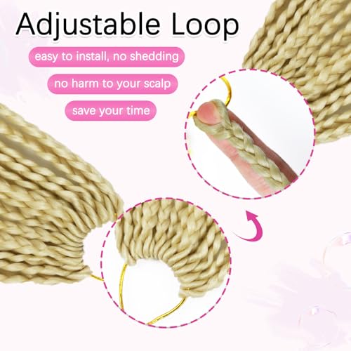 14 Inch Goddess Boho Box Braids - Pre-Looped Crochet Hair (9 Packs)