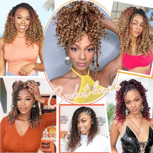 Karida 12 Inch Goddess Box Braids Crochet Hair (Pack of 9) - 1B#