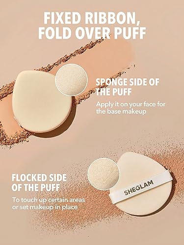 SHEGLAM Skin-Focus Full Coverage Powder Foundation Nude - Oil-Control, Long-Lasting Face Makeup