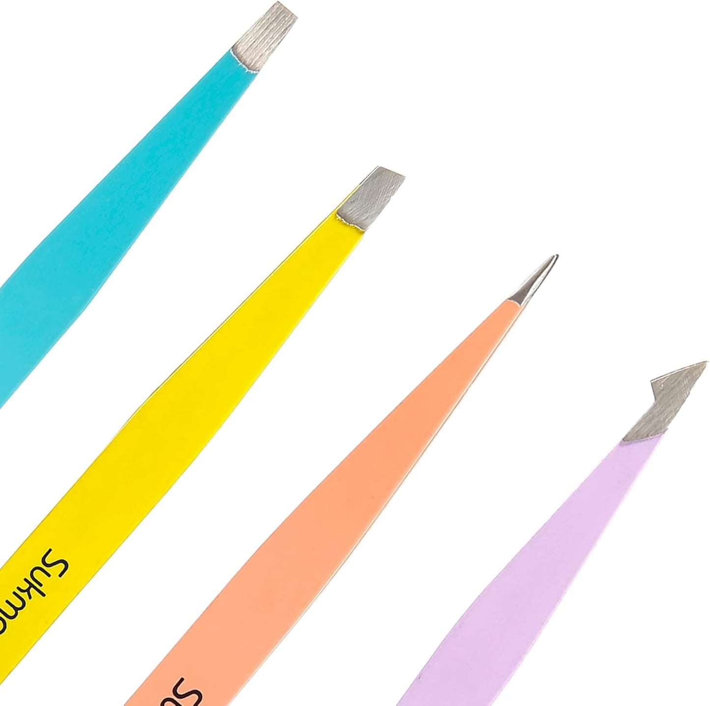 Eyebrow Tweezers Set - Precision Tweezers for Ingrown Hair Removal & Eyelash Extensions | Ideal for Plucking